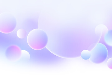 Abstract geometric circle background gradient soft light pastel purple blue bokeh for Graphic business technology digital design illustration web template background backdrop wallpaper bubbles sphere