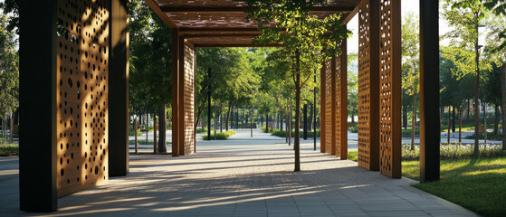 Park Acoustic Panels: Noise Reduction Design in Natural Sunlight