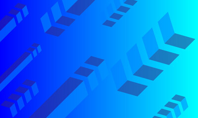 Abstract Gradient Background with Geometric Shapes in Blue Tones. perfect for modern design uses.