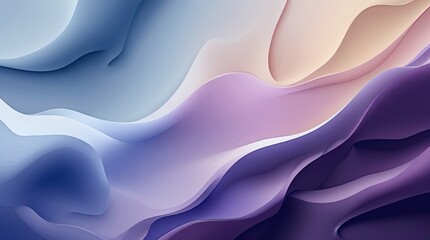 Obraz premium Elegant Abstract Gradient Waves in Soft Pastel Tones