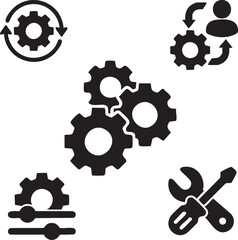 Settings vector|Settings menu|Operation vector|Web settings vector|Technical vector|Mobile settings vector design icon symbol