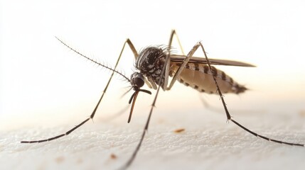 ,Mosquito isolated on white