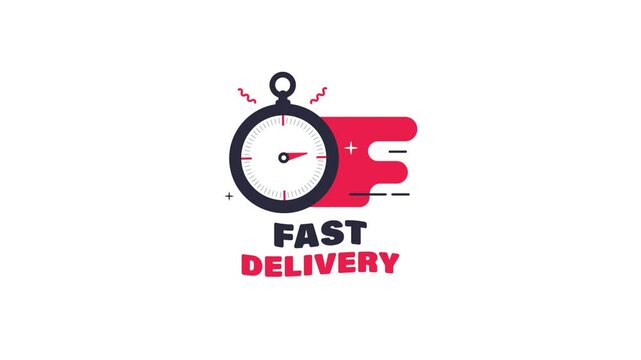 4k Fast Delivery Service Banner Animation Video