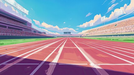 Where Champions Are Made: A Panoramic View of the Vibrant Stadium