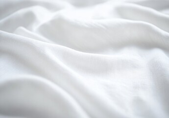 Fototapeta premium Elegant White Fabric Drape Texture Background