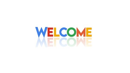 welcome text design concept vektor background banner