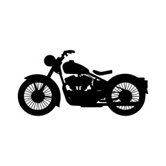 Obraz premium Motorbike silhouette vector