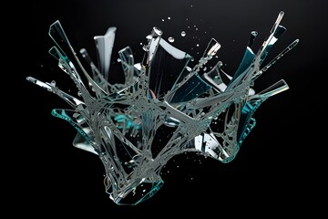 christmas snowflake on black background