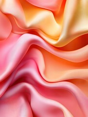 Obraz premium Soft Waves of Colorful Fabric with Smooth Textures and Vibrant Tones in Pastel Shades