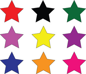 star vector logo. alone star on white background.
