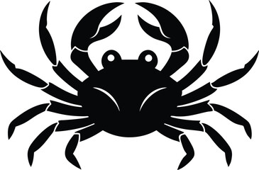 Crab Silhouette, Sea Crab Vector, Crab icon