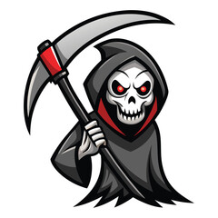 vector the grim reaper wields a terrifying scythe