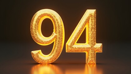 Glimmering Golden Ninety-Four: A Sparkling Number Celebration