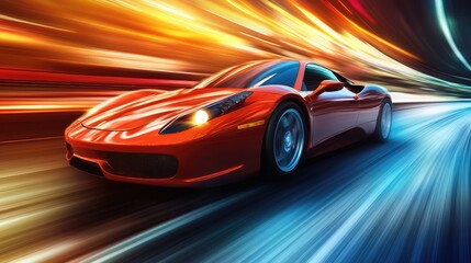 Obraz premium Transportation drive race automobile speed vehicle car automotive auto fast luxury modern