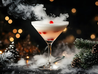 Mystic Christmas Cocktail - Smoky Holiday Drink