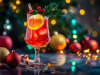  Neon Christmas Cocktail - Festive Glow