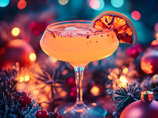  Neon Christmas Cocktail - Festive Glow