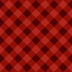 Seamless pattern red plaid fabric texture