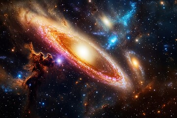 stunning photograph of andromeda galaxy captured in deep space
