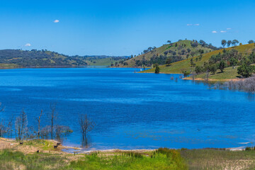 Summertime at Windamere Dam or Lake Windameere in Cudgegong close to Mudgee in the Central West of...