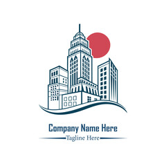 Fototapeta premium Modern Real Estate logo