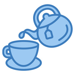 Teapot Cup Icon Element For Design