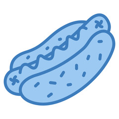 Hotdog Icon Element For Design
