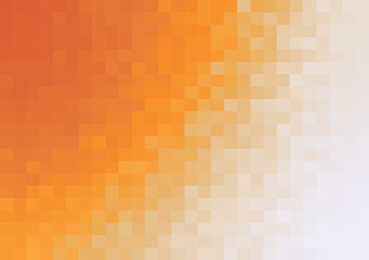 abstract minimal pixel background in shade of orange vector template for banner presentation slide