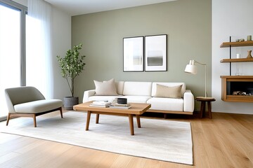 Minimalist Scandinavian Living Room Interior Design