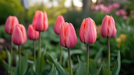 Fototapeta premium tulips in the garden