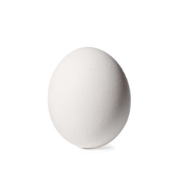 Fresh chicken egg isolated on white background