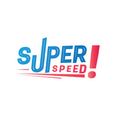 Super Speed Typography logo design