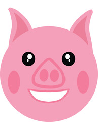 cute pig vector 