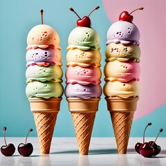 Ice Cream Cone Toy Stackers, ice cream toys, stackable toys, pastel playthings, cute dessert designs, imaginative toys, kids toy food, adorable stacking, toy, children, present, single, lovable, play