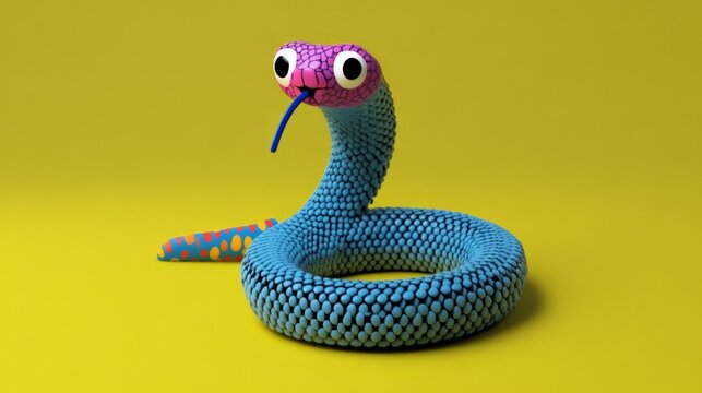 Cute cartoon snake
