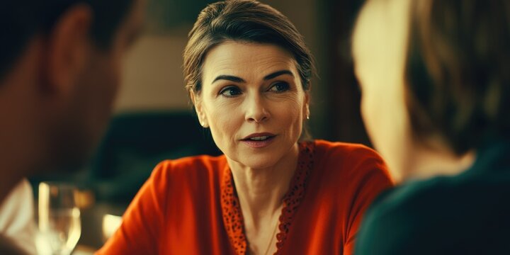 Portrait of a woman with thoughtful expression