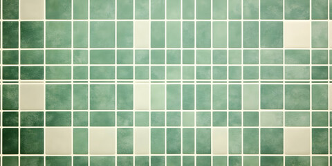 Green and White Tile Background Illustration