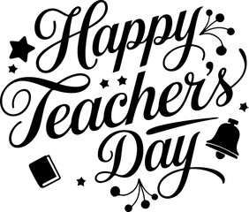 Happy Teacher's Day Typography