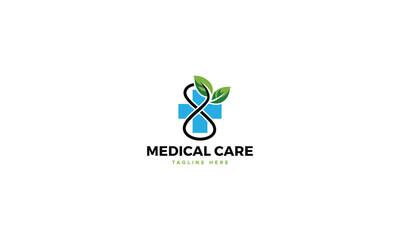 Professional Innovative Unique Modern Medical Care Branding Logos Vector, Adaptive Designs for Medical Healthcare Wellness Services