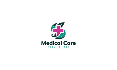 Professional Innovative Unique Modern Medical Care Branding Logos Vector, Adaptive Designs for Medical Healthcare Wellness Services