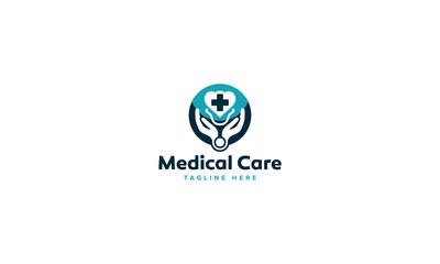 Professional Innovative Unique Modern Medical Care Branding Logos Vector, Adaptive Designs for Medical Healthcare Wellness Services