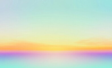 Obraz premium Pastel Sunset Sky and Sea Gradient Background