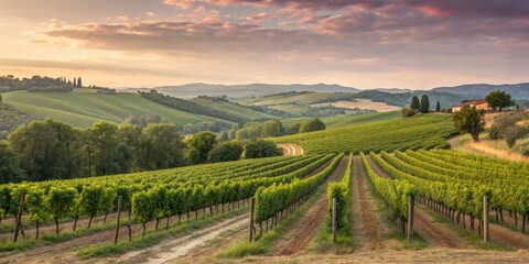 Fototapeta premium Vineyard in region country