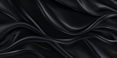 Obraz premium Abstract Black Silk Fabric Texture