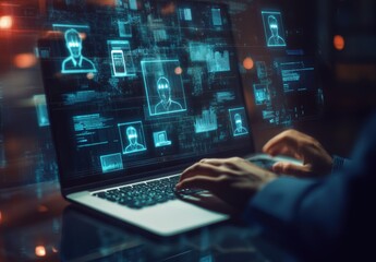 Digital Interface with User Profiles and Data Visualization Elements