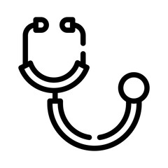stethoscope line icon