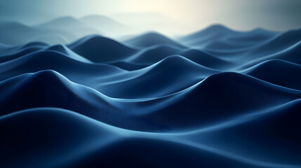 Obraz premium Abstract 3D Blue Wave Background
