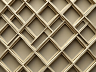 Beige 3D Abstract Geometric Background