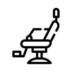 salon chair line icon