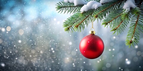 Red Sphere Hanging On Fir Tree Branch. Christmas Elegance. Tree. Red. Ornament. Holiday. Charm. Sparkle.
Christmas, ornament, red, sphere, fir tree, festive, decoration, holiday charm.
